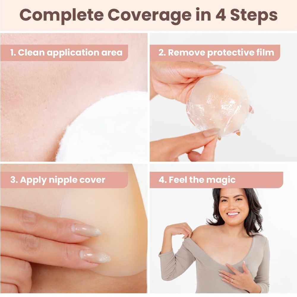 Nipple Cover-Sticky Adhesive silicone with travel box - Picture 10 of 12